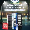 AIWA 120W Solar Street Light Outdoor – LED Solar Powered