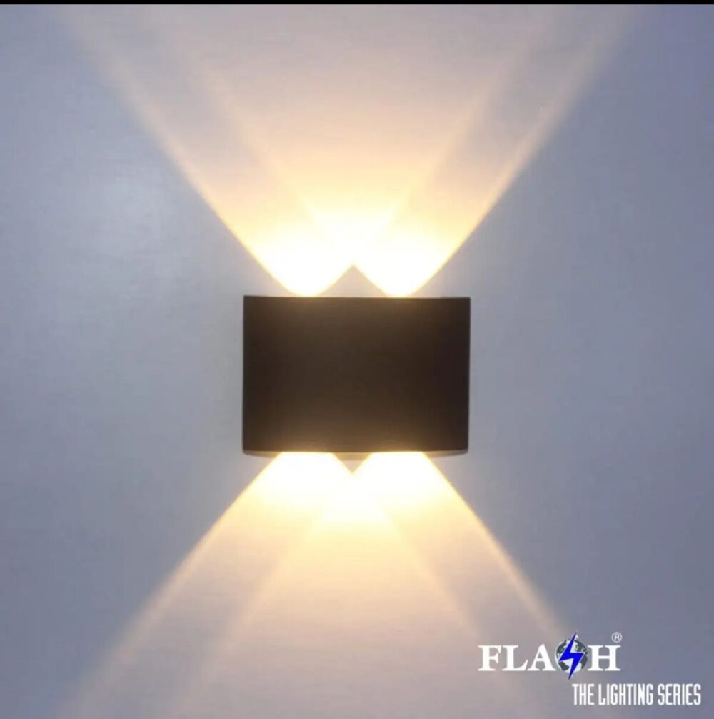 LED Up Down Wall Light 2+2– Warm White, IP65 Waterproof & Shockproof (Metal)