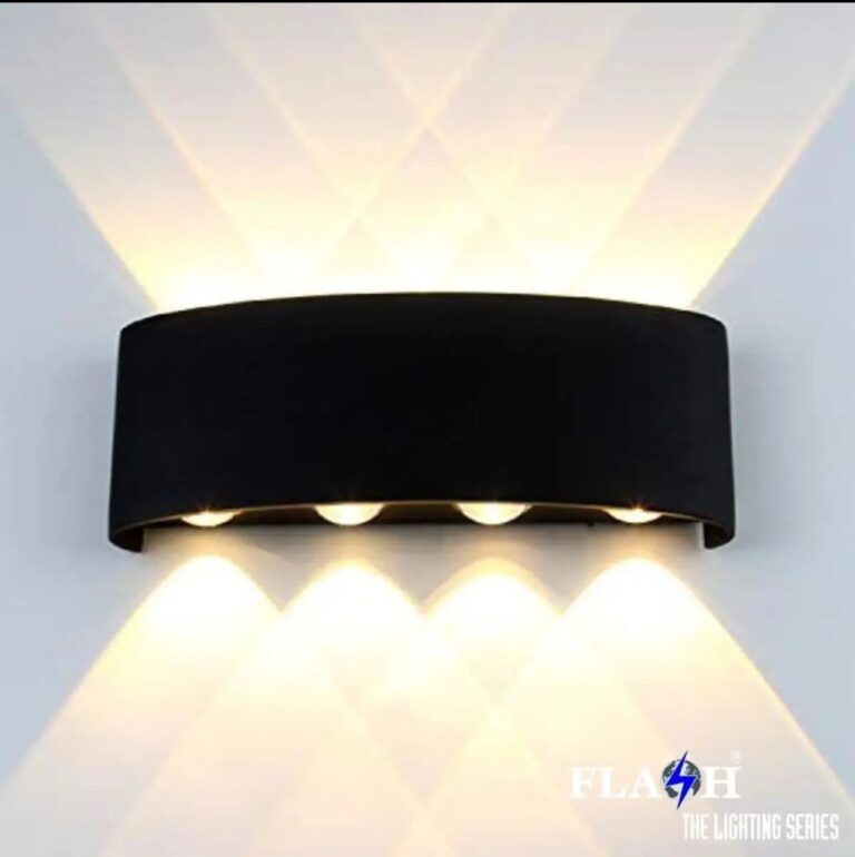LED Up Down Wall Light 4+4– Warm White, IP65 Waterproof & Shockproof (Metal)
