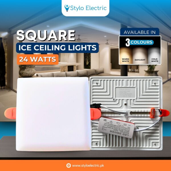 24W 3IN1 Adjustable LED Ceiling Light (Square/Round)