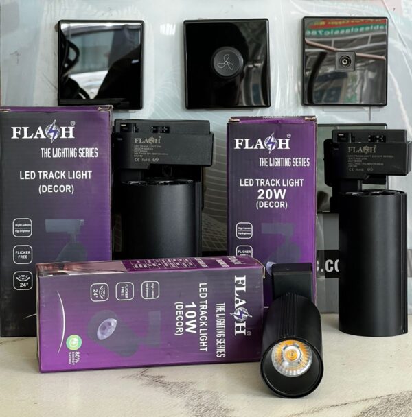 TRACK LIGHT LED 10WATT 20WATT 30WATT BLACK 1 YEARS WARRANTY
