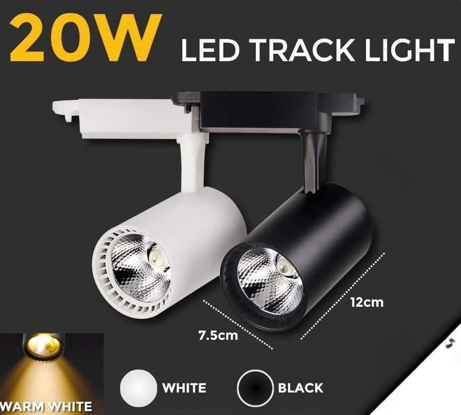 20W LED Track Light – Adjustable Spotlight