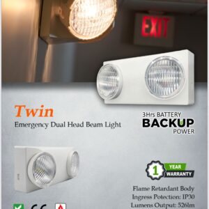 Emergency Twin Head Beam